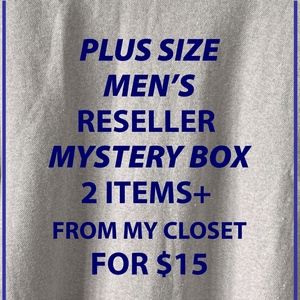 Men’s Reseller Plus Size Mystery box 2 for $15